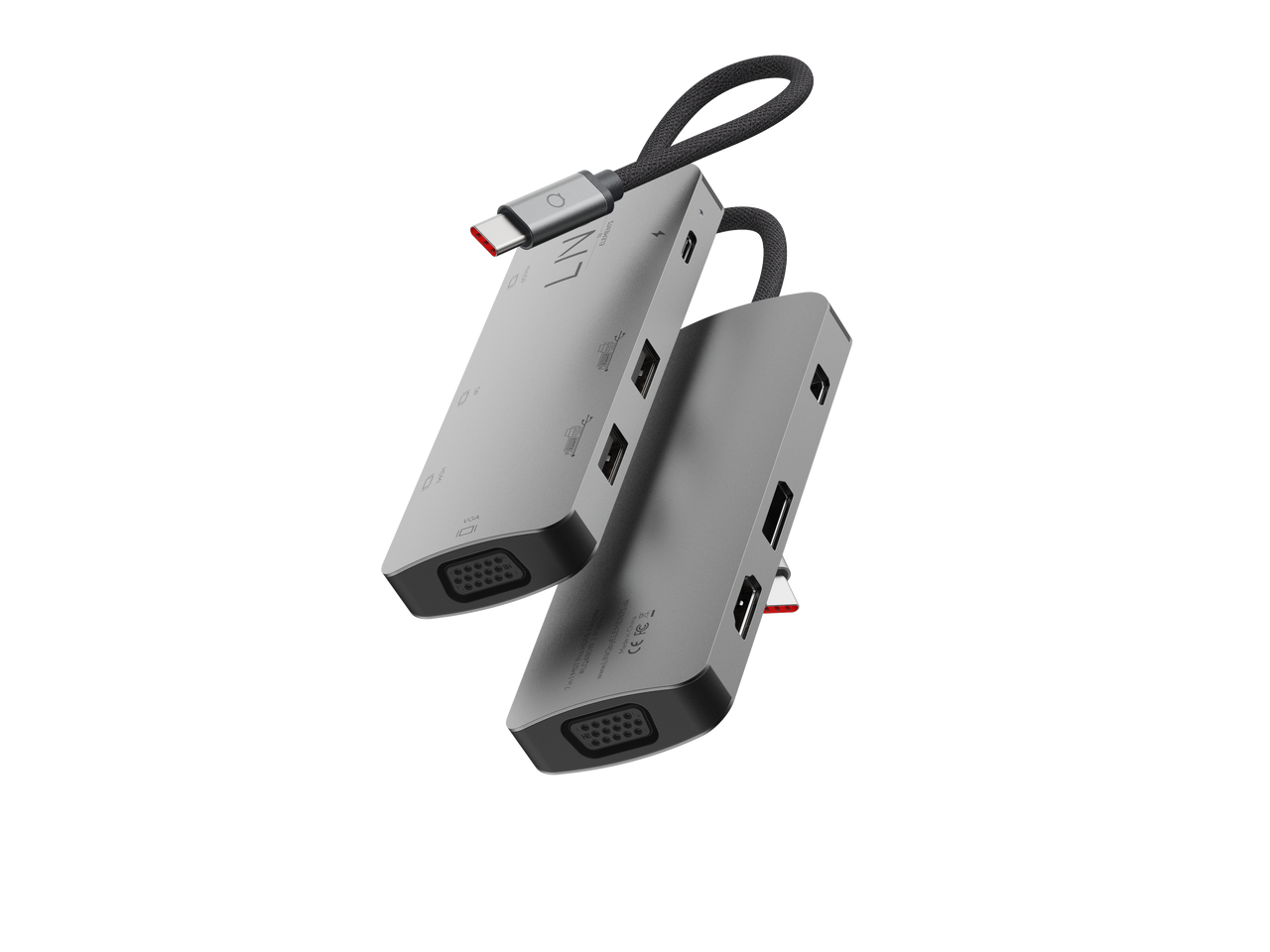 7in1 4K Triple Display HDMI Adapter with PD and Peripheral Ports