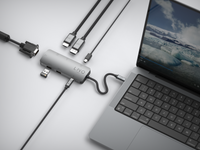 Thumbnail for 7in1 4K Triple Display HDMI Adapter with PD and Peripheral Ports