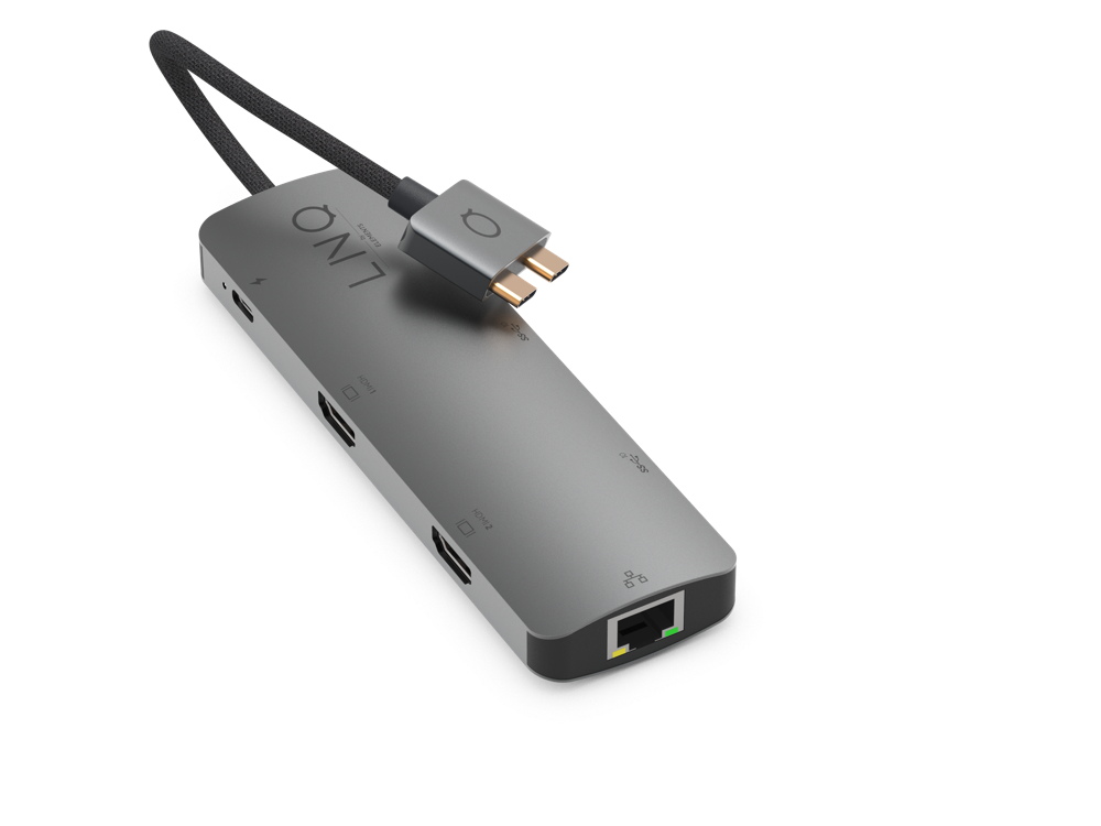 7in2 Pro USB-C 10Gbps Multiport Hub with Dual 4K HDMI and Ethernet for –  LINQbyELEMENTS