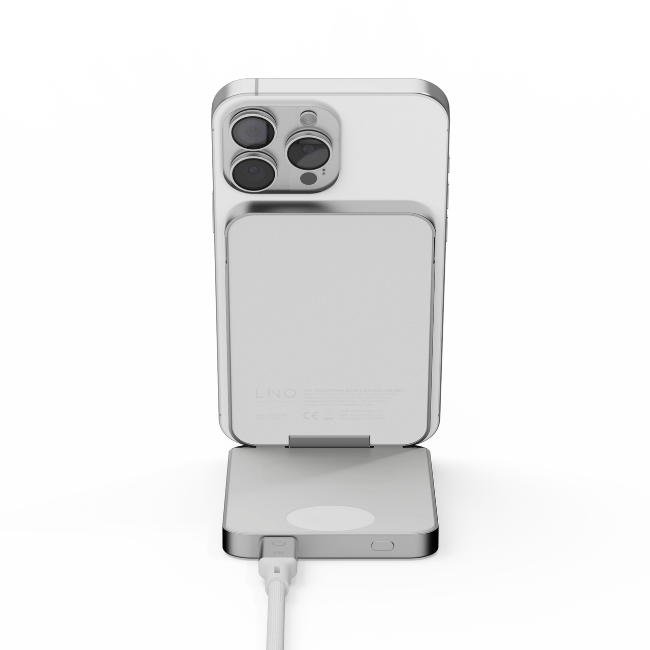 3in1 Magnetic Wireless Powerbank & Stand 8000